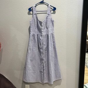 NWT Women’s button front eyelet dress